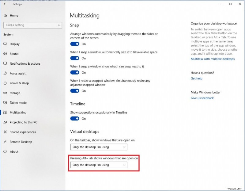 Windows 10 पर टास्क व्यू सुविधाओं का उपयोग कैसे करें?