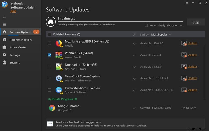 Windows 10 PC पर तृतीय-पक्ष सॉफ़्टवेयर कैसे अपडेट करें?