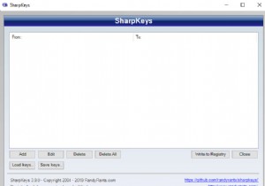 अपने कीबोर्ड को रीमैप करने के लिए Windows 10 में SharpKeys का उपयोग कैसे करें?