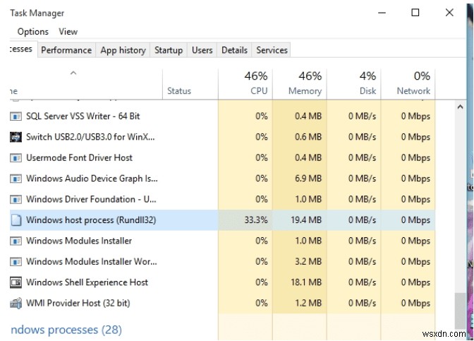 [FIX] उच्च CPU उपयोग पर Windows होस्ट प्रक्रिया Rundll32