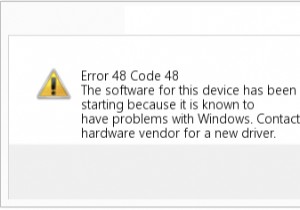 विंडोज 10 (कोड 48)