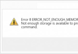 Windows 10 पर NOT_ENOUGH_MEMORY त्रुटि को कैसे ठीक करें (त्रुटि 8)