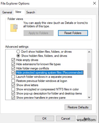 Windows 10 पर हिडन फाइल्स और फोल्डर्स कैसे दिखाएं