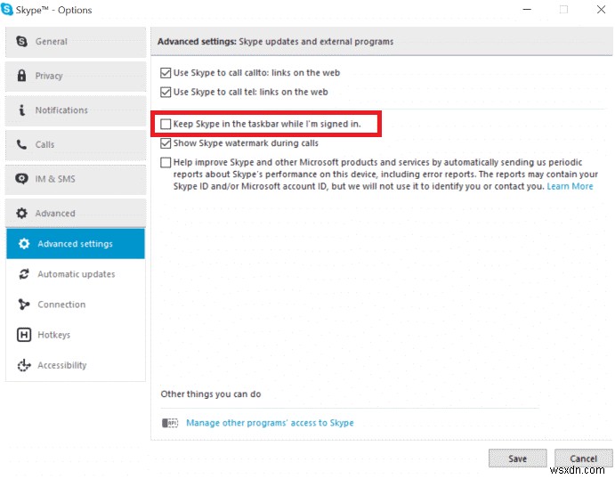Windows 10 पर सिस्टम ट्रे से Skype को हटाने के चरण
