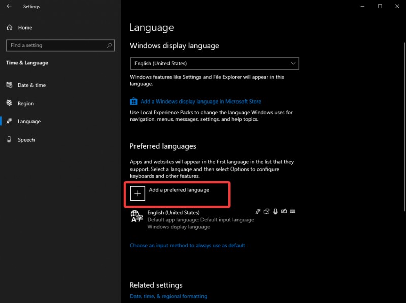 Windows 10 पर भाषा पैक कैसे स्थापित करें