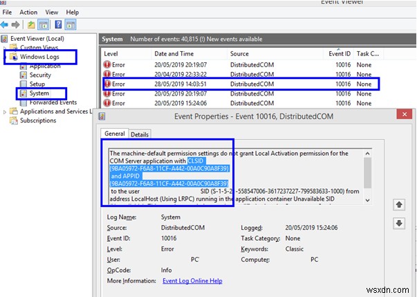 Windows 10 में DistributedCOM Error 10016 को हल करने के चरण