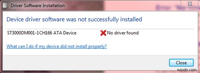 Windows 10 में डिवाइस ड्राइवर सॉफ़्टवेयर वास नॉट सफ़लतापूर्वक इंस्टॉल त्रुटि को कैसे ठीक करें?