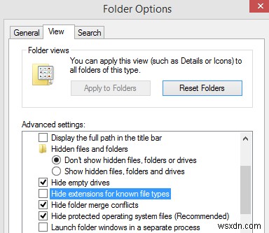 मैं विंडोज 10 में फाइल एक्सटेंशन कैसे दिखाऊं?