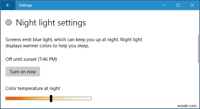 Windows 10 पर नाइट लाइट के साथ अपनी आंखों को आराम दें