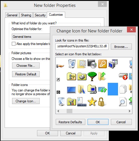 Windows 10 में अदृश्य फ़ोल्डर कैसे बनाएं?