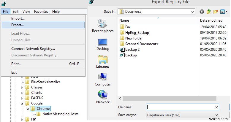 रजिस्ट्री संपादक Windows 10 का उपयोग करके फ़ाइलों का बैकअप, पुनर्स्थापित और संपादित कैसे करें?
