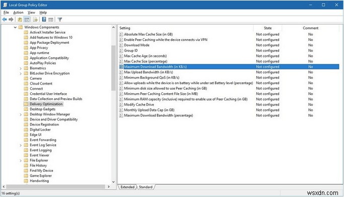 Windows 10 पर Windows अपडेट बैंडविड्थ को कैसे सीमित करें