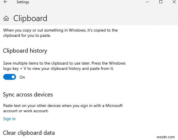 Windows 10 उपकरणों में कॉपी-पेस्ट करने के लिए क्लिपबोर्ड का उपयोग कैसे करें