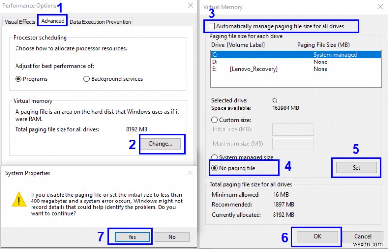 Windows 10 में Pagefile.sys को कैसे डिलीट करें