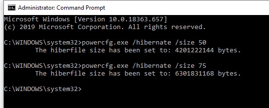 विंडोज 10 में हाइबरनेट को रोकने के लिए hiberfil.sys फाइल को कैसे डिलीट करें?