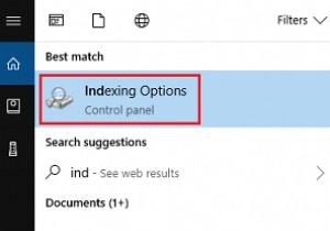 तेजी से खोज करने के लिए विंडोज 10 में फाइलों को इंडेक्स कैसे करें