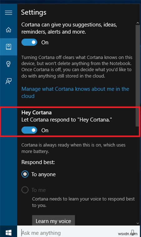 Windows 10 पर  Hey, Cortana  को कैसे सक्षम करें