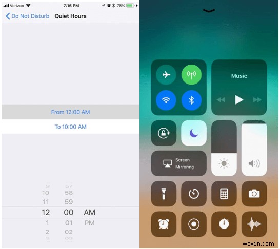 iOS 12 पर रात में ध्यान भटकने से रोकने के लिए नोटिफिकेशन कैसे बंद करें?