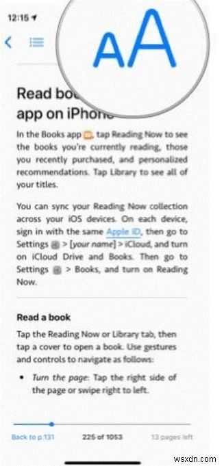 iOS उपकरणों पर Apple पुस्तकें कैसे संचालित करें?