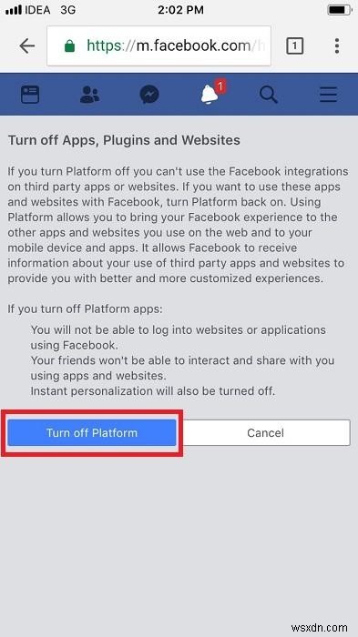 तृतीय-पक्ष ऐप्स को iPhone पर अपने Facebook डेटा का उपयोग करने से रोकें