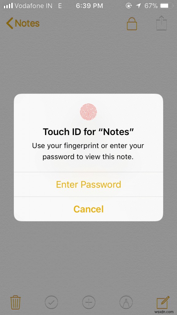iPhone पर नोट्स ऐप में पासवर्ड कैसे सेट करें