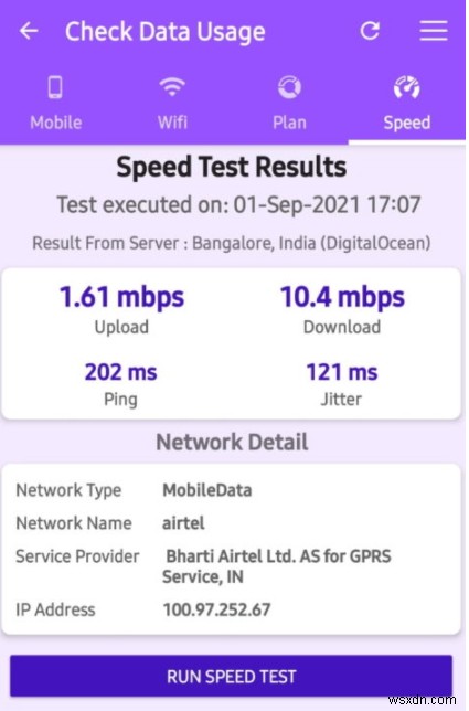 डेटा मॉनिटर टूल के साथ Wifi उपयोग कैसे प्रबंधित करें