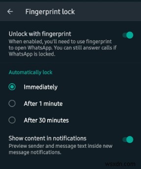 WhatsApp पर फिंगरप्रिंट लॉक कैसे सेटअप करें