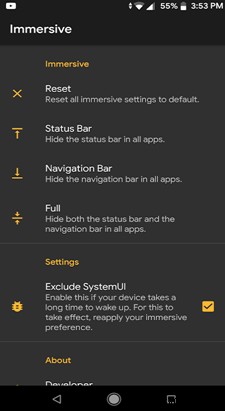 एंड्रॉइड में इमर्सिव मोड – क्या यह संभव है?