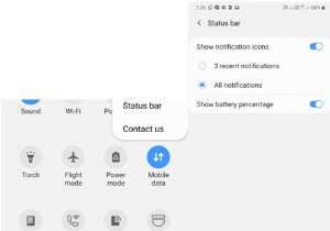 एंड्रॉइड स्टेटस बार और नोटिफिकेशन बार को मैन्युअल रूप से कैसे अनुकूलित करें