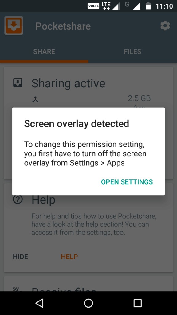 Android डिवाइस में स्क्रीन ओवरले का पता चलने पर उसे कैसे ठीक करें?