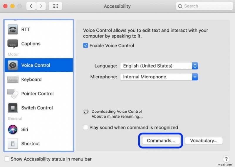 macOS Catalina पर वॉइस कंट्रोल का उपयोग कैसे करें