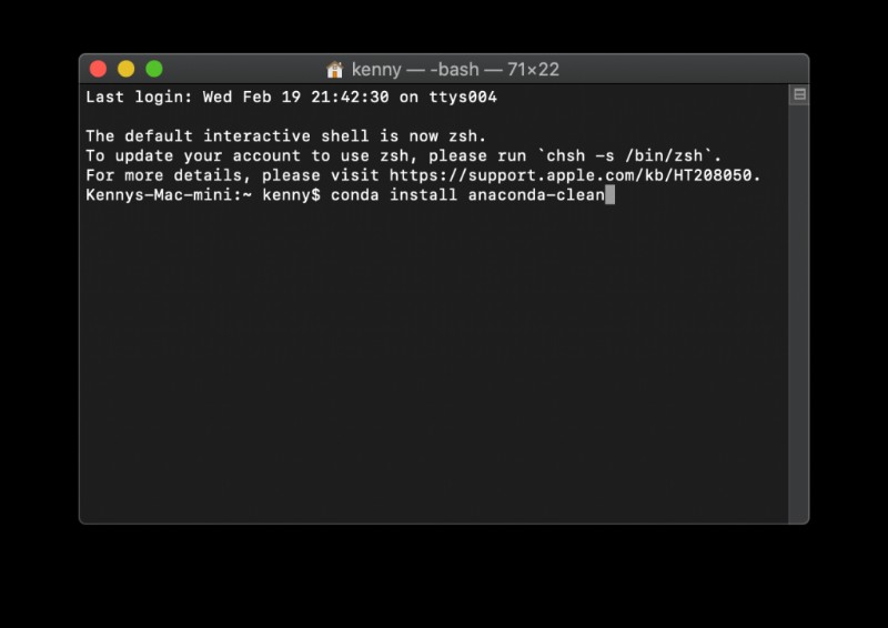 टर्मिनल का उपयोग करके अपने मैक से एनाकोंडा को कैसे अनइंस्टॉल करें