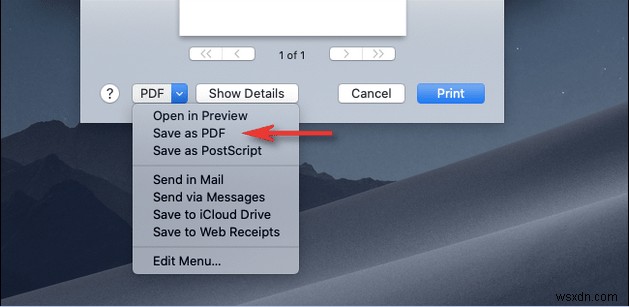 MacOS पर PDF में कैसे प्रिंट करें 