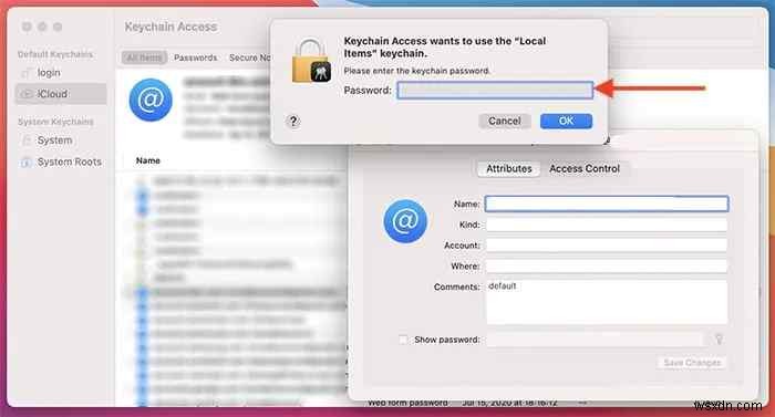 Mac पर iCloud कीचेन पासवर्ड कैसे देखें