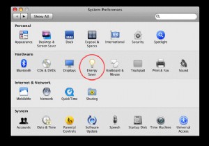 एनर्जी सेवर प्रेफरेंस पेन का उपयोग कैसे करें
