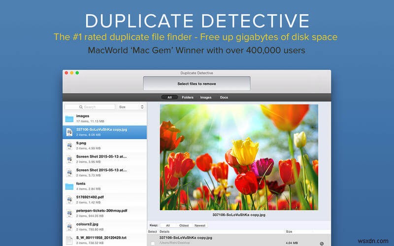 मैक के लिए 10 सर्वश्रेष्ठ डुप्लीकेट फाइल फाइंडर डुप्लीकेट फाइलों को हटाने के लिए