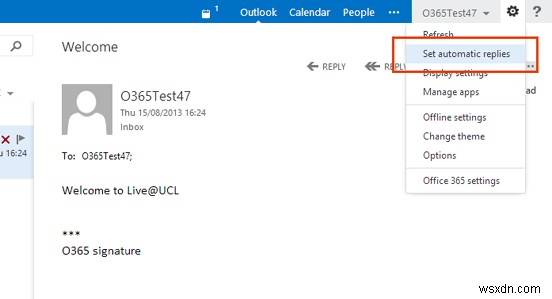 आउटलुक 2016, 2013, 2010 और 365 में  आउट ऑफ ऑफिस असिस्टेंट  का उपयोग कैसे करें 