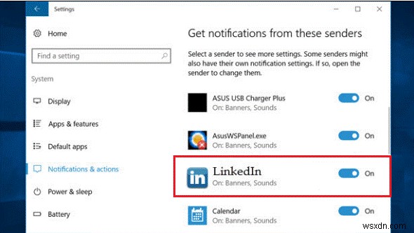 Windows 10 में LinkedIn ऐप नोटिफ़िकेशन को कैसे अक्षम करें