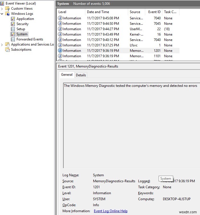 Windows मेमोरी डायग्नोस्टिक टूल के साथ RAM के प्रदर्शन की जांच कैसे करें