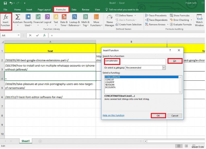 Excel में सभी सेल में उपसर्ग जोड़ने का एक आसान तरीका