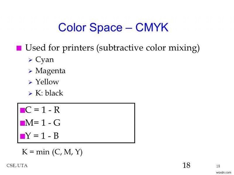 प्रेस स्टॉप:CMYK प्रिंट में प्रयुक्त