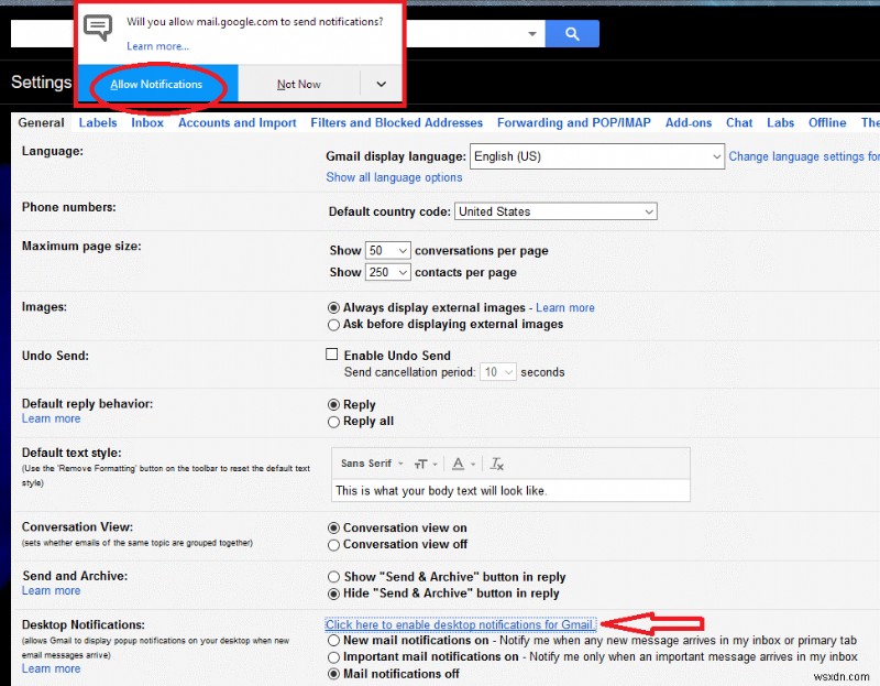 Gmail, Yahoo और Outlook में इनकमिंग मेल के लिए डेस्कटॉप सूचनाएं प्राप्त करें