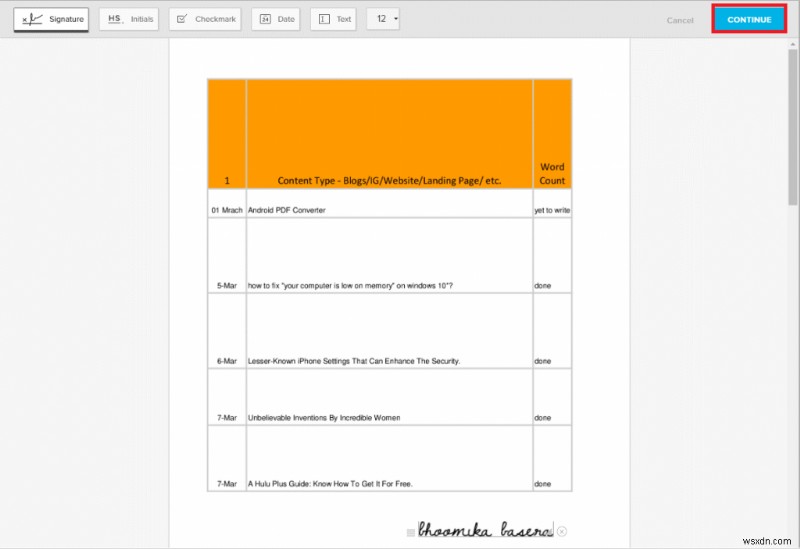 PDF डिजिटल सिग्नेचर पर कैसे हस्ताक्षर करें