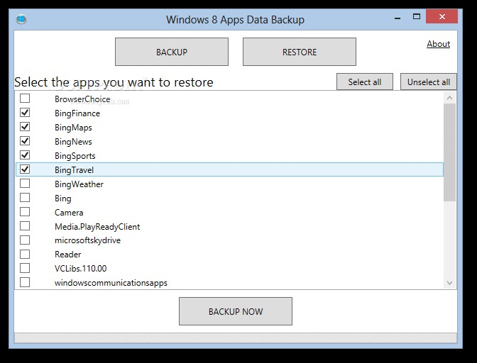 Windows 8 में ऐप डेटा का बैकअप और रीस्टोर कैसे करें?