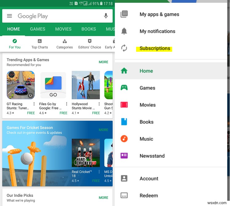 Google Play Store पर सदस्यता कैसे रद्द करें