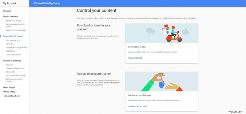 अपना Google डेटा कैसे डाउनलोड करें:Google Takeout का उपयोग करके?