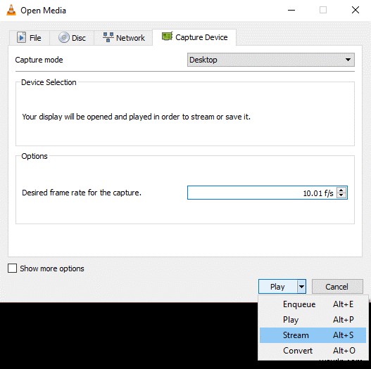 Windows 10, 8 और 7 पर VLC मीडिया प्लेयर के साथ अपनी स्क्रीन कैसे रिकॉर्ड करें