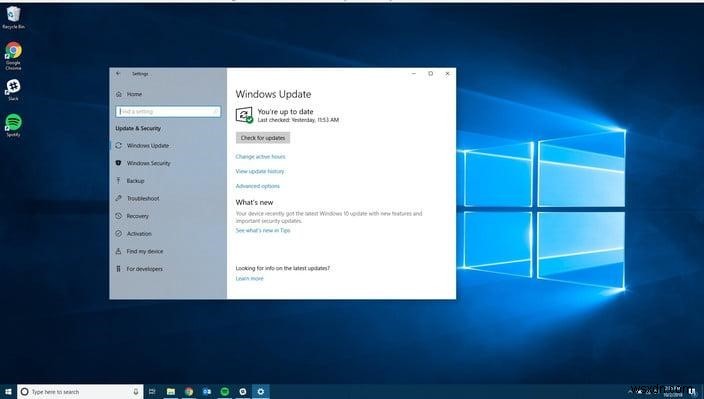 Windows 10 अक्टूबर 2018 अपडेट कैसे स्थापित करें?