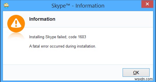 Windows Error 1603 को कैसे ठीक करें