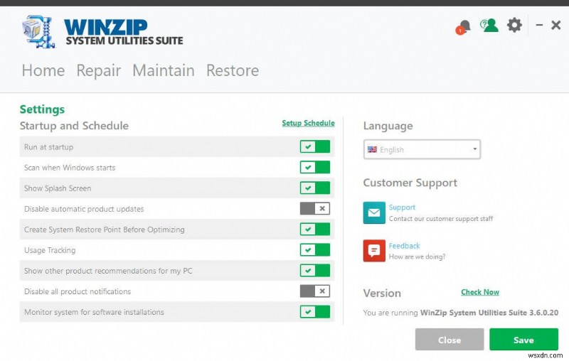 WinZip सिस्टम यूटिलिटी सूट:आपके पीसी की सभी जरूरतों के लिए एक स्थान पर समाधान